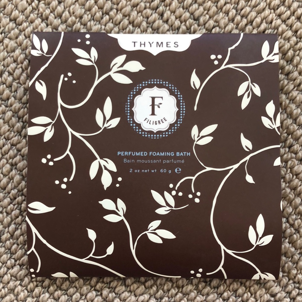 Thymes Filgree Foaming Bath Envelope